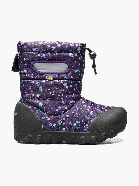 BOGS Boots Deutschland - B-Moc Snow Little Textures Winterstiefel Kinder Lila Multi DE07361